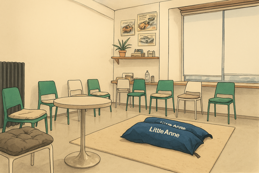 La salle de cours à l'auto-école Marterey
